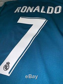 Adidas Adizero Real Madrid Jersey, #7 Cristiano Ronaldo, Large, Nwt