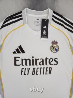 Adidas Adult Real Madrid Kylian Mbappé 2025 Home Long Sleeve Jersey Men's Large