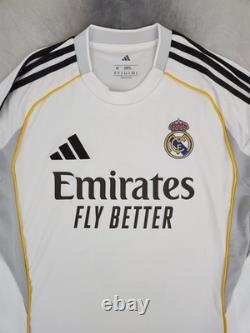 Adidas Adult Real Madrid Kylian Mbappé 2025 Home Long Sleeve Jersey Men's Medium