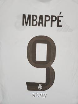 Adidas Adult Real Madrid Kylian Mbappé 2025 Home Long Sleeve Jersey Men's Medium