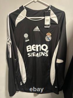 Adidas Black Real Madrid Long Sleeve Jersey Size XL NWT
