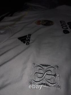 Adidas Christiano Ronaldo Real Madrid 2009-10 Bwin Jersey Men's Size L White #9