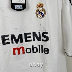 Adidas Climalite Real Madrid Siemens Mobile Soccer Jersey 2003-04 Home Men's XL