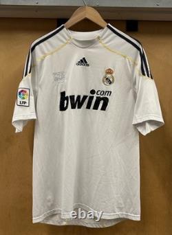 Adidas Cristiano Ronaldo Real Madrid 2009 2010 Home Jersey Large bwin LFP VTG