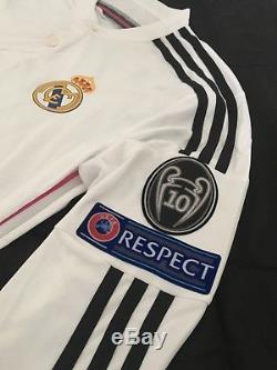 Adidas Cristiano Ronaldo Real Madrid Jersey 2014-2015 Small L/S Champions League