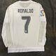 Adidas Cristiano Ronaldo Real Madrid Long Sleeve Home Jersey 2015/16 Size M