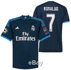 Adidas Cristiano Ronaldo Real Madrid Uefa Champions League Third Jersey 2015/16