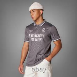 Adidas Endrick #16 Real Madrid 24/25 Third Jersey Mens Sizes Iy1763 Gray Color
