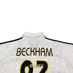 Adidas FC Real Madrid #23 David Beckham 2003/04 Home Soccer Jersey Size L