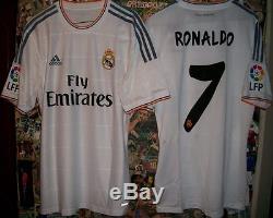 Adidas Formotion Real Madrid Home Soccer Jersey 2013 2014 Cristiano Ronaldo