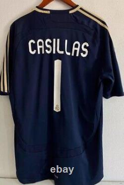 Adidas Home Vintage Rare Soccer Jersey Iker Casillas Spain Real Madrid Large