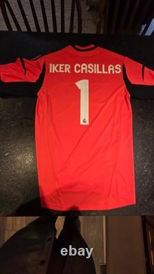 Adidas Iker Casillas Real Madrid Soccer Football 2012 Goalkeeper Jersey Large