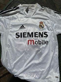 Adidas Jersey David Beckham Real Madrid Siemens Mobile Soccer Futbol Men Large