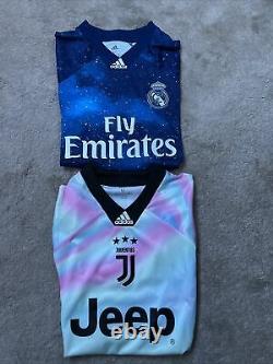 Adidas Juventus and Real Madrid EA Sports Jerseys Size Medium