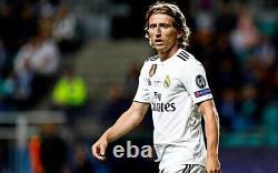 Adidas Luka Modric Real Madrid 2018/2019 UCL Home Authentic Jersey Sz Large