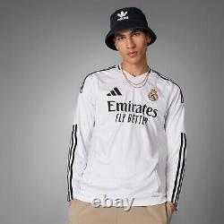 Adidas Mbappe Real Madrid Uefa Champions League Long Sleeve Home Jersey 2024/25