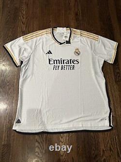 Adidas Mens Real Madrid 2023/24 Home Jersey PLAYER VERSION Authentic Size 3XL