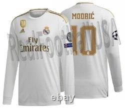 Adidas Modric Real Madrid Uefa Champions League Long Sleeve Home Jersey 2019/20