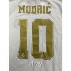 Adidas Modric Real Madrid Uniform 2019/20 Medium Size White Gold Fly Emirates