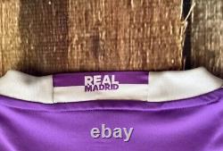 Adidas Original Fc Real Madrid Futbol Soccer Fly Emirates Jersey Purple Mens L