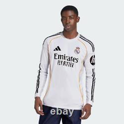 Adidas Performance Real Madrid 25/26 Long Sleeve Home Jersey White JN8884