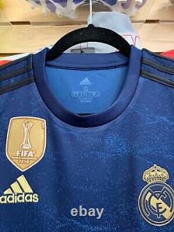Adidas REAL MADRID 19/20 AWAY JERSEY Champions League Patches Size Large