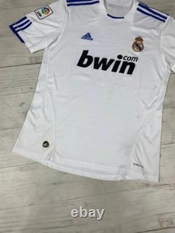 Adidas REAL MADRID 2010 2011 HOME SHIRT SOCCER JERSEY Men Sz L White