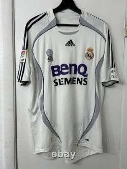Adidas Real Madrid 100% Original Home Jersey Shirt Large 2006/2007 Vintage