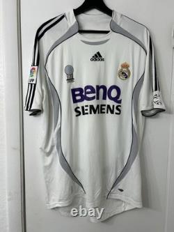 Adidas Real Madrid 100% Original Home Jersey Shirt Large 2006/2007 Vintage