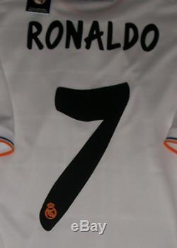 Adidas Real Madrid 13-14 Champions Final S Ronaldo Original Soccer Jersey Shirt