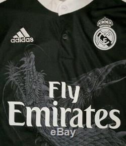 Adidas Real Madrid 14/15'Dragon' Third Jersey / Shirt (Size L)