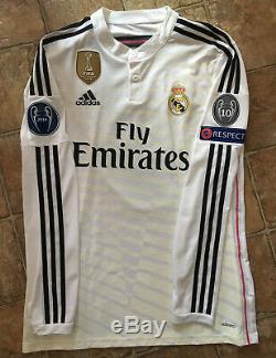 Adidas Real Madrid 14/15 Home Player Issue Adizero Jersey Size 8 (L)