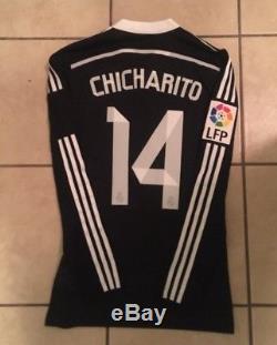 Adidas Real Madrid 14/15 LS Third Jersey Match Issued Size 6 (M)