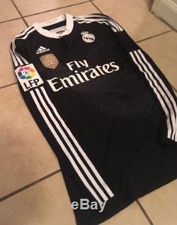 Adidas Real Madrid 14/15 LS Third Jersey Match Issued Size 6 (M)