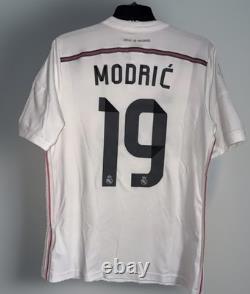 Adidas Real Madrid 14/15 Luka Modric Home Jersey Rare Men's Size Small
