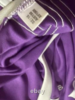 Adidas Real Madrid 16-17 Away Soccer Jersey Purple Large La liga Ronaldo Blank