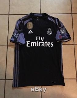 Adidas Real Madrid 16/17 Third Match Issue Jersey Size 6 (M)