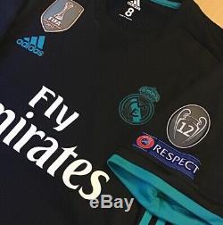 Adidas Real Madrid 17/18 Away Jersey Match Player Issue Adizero Size 8