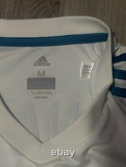 Adidas Real Madrid 17/18 Champions Final Ronaldo Home Soccer Jersey AZ8059 sz M