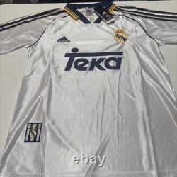 Adidas Real Madrid 1999/00 Reissue Home Soccer Jersey JJ3801 Men's Size L