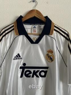 Adidas Real Madrid 1999/2000 Home Retro Soccer Jersey Authentic Men's Size XL
