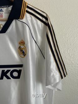 Adidas Real Madrid 1999/2000 Home Retro Soccer Jersey Authentic Men's Size XL