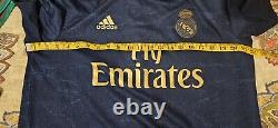 Adidas Real Madrid 19/20 Away Benzema #9 Jersey Indigo Size Large FJ3151