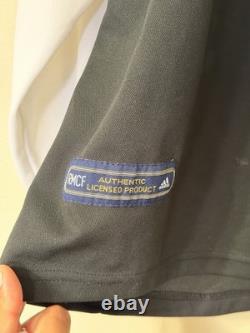 Adidas Real Madrid 2001 Zidane #5 Long Sleeve Soccer Jersey Black White Size L