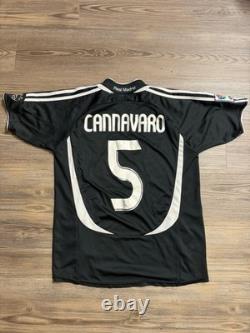 Adidas Real Madrid 2006-2007 Away Soccer Jersey Kit Men's Size M Cannavaro