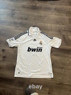 Adidas Real Madrid 2008-09 home Ronaldo Football Jersey Size XL
