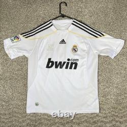 Adidas Real Madrid 2008/2009 Home Soccer Jersey Shirt Raul 7 La Liga Shirt