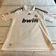 Adidas Real Madrid 2008 Soccer Jersey Bwin White Black Stripes Mens Large