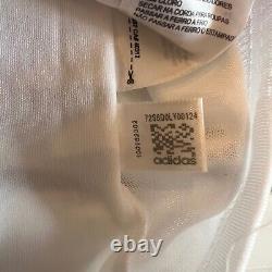 Adidas Real Madrid 2008 Soccer Jersey Bwin White Black Stripes Mens Large