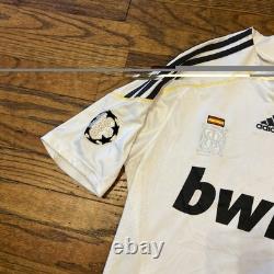 Adidas Real Madrid 2009 2010 Football Soccer Jersey Ronaldo Fade Distressed